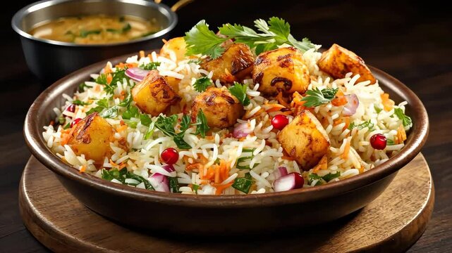 Veg Paneer Biryani